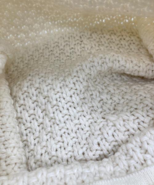 SEVEN TEN by MIHO KAWAHITO（セブン テン バイ ミホ カワヒト）SEVEN TEN by MIHO KAWAHITO (セブン テン バイ ミホ カワヒト) Aラインニットスカート ホワイト サイズ:Sの古着・服飾アイテム