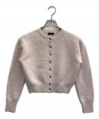 anuansアニュアンス）の古着「ラクーンフォックスショートカーディガン」｜ピンク