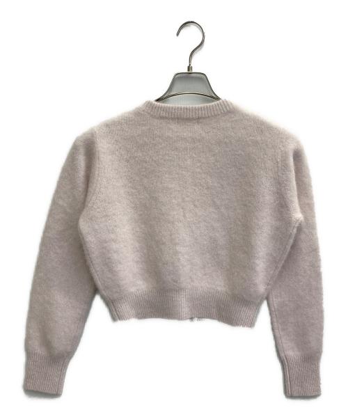 anuans（アニュアンス）anuans (アニュアンス) ラクーンフォックスショートカーディガン ピンク サイズ:FREEの古着・服飾アイテム