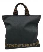 FENDIフェンディ）の古着「ロゴ トートバッグ」｜ブラック