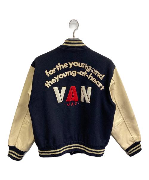 VAN JAC（ヴァン・ヂャケット）VAN JAC (ヴァン・ヂャケット) スタジャン ネイビー×アイボリー サイズ:不明の古着・服飾アイテム