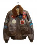 AVIREXアヴィレックス）の古着「G-1 TOPGUN MODEL ジャケット」｜ブラウン