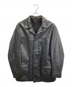 NO BRANDノーブランド）の古着「レザージャケット」｜ブラック