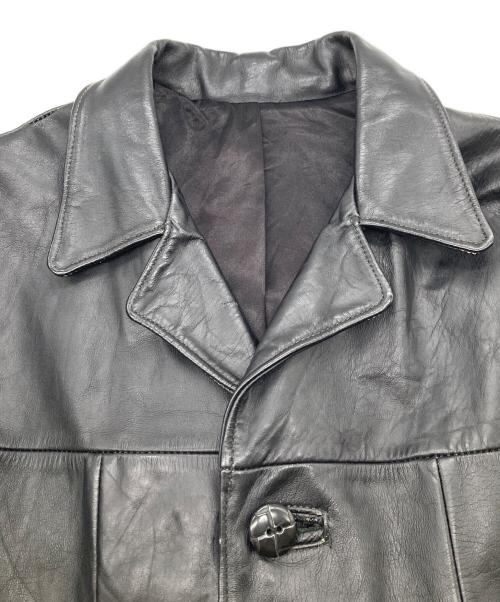 NO BRAND（ノーブランド）NO BRAND (ノーブランド) レザージャケット ブラック サイズ:不明の古着・服飾アイテム