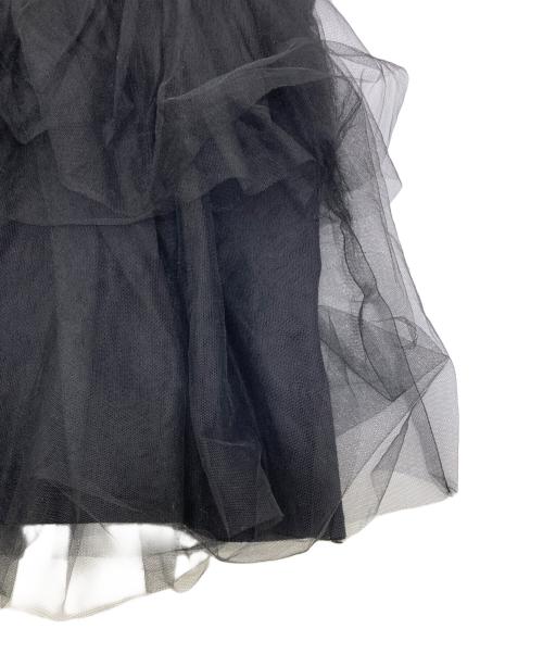 CADUNE（カデュネ）CADUNE (カデュネ) チュールビスチェニット ブラック サイズ:38の古着・服飾アイテム