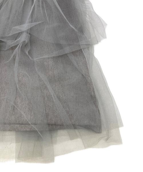 CADUNE（カデュネ）CADUNE (カデュネ) チュールビスチェニット グレー サイズ:38の古着・服飾アイテム