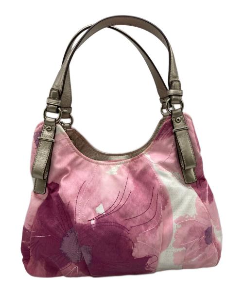 COACH（コーチ）COACH (コーチ) ハンドバッグ ピンクの古着・服飾アイテム
