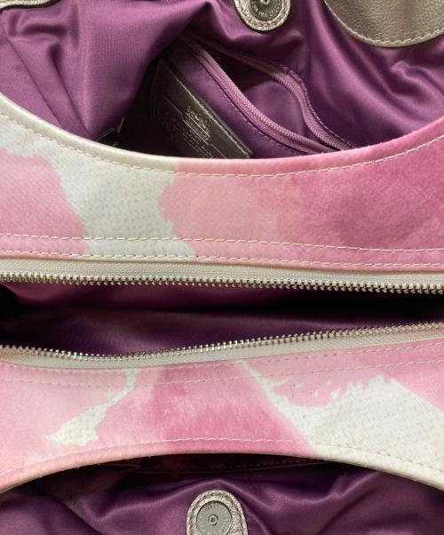 COACH（コーチ）COACH (コーチ) ハンドバッグ ピンクの古着・服飾アイテム