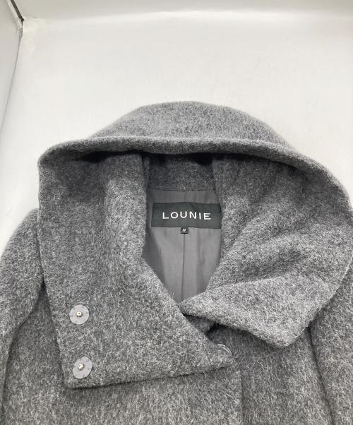 LOUNIE（ルーニー）LOUNIE (ルーニー) アルパカモヘヤコート グレー サイズ:38の古着・服飾アイテム