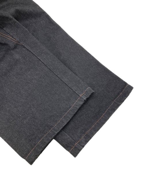 B.BALLSY（ボールジーブラザーズ）B.BALLSY (ボールジーブラザーズ) Wide straight rigid denim pants ネイビー サイズ:Mの古着・服飾アイテム