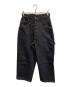 B.BALLSY（ボールジーブラザーズ）の古着「Wide straight rigid denim pants」｜ネイビー
