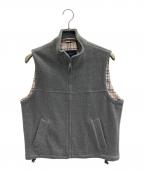 BURBERRY GOLFバーバリーゴルフ）の古着「裏地ノバチェック フリースベスト」｜グレー