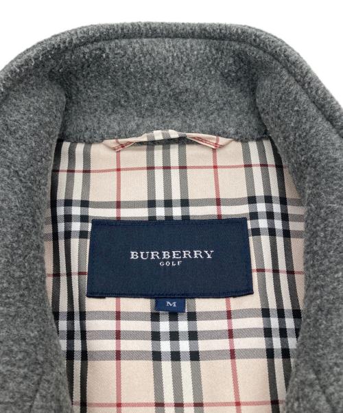 BURBERRY GOLF（バーバリーゴルフ）BURBERRY GOLF (バーバリーゴルフ) 裏地ノバチェック フリースベスト グレー サイズ:Mの古着・服飾アイテム