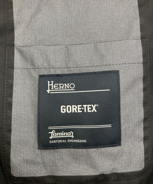 HERNO（ヘルノ）HERNO (ヘルノ) ラミナー ゴアテックス ステンカラーダウンコート ブラック サイズ:48の古着・服飾アイテム