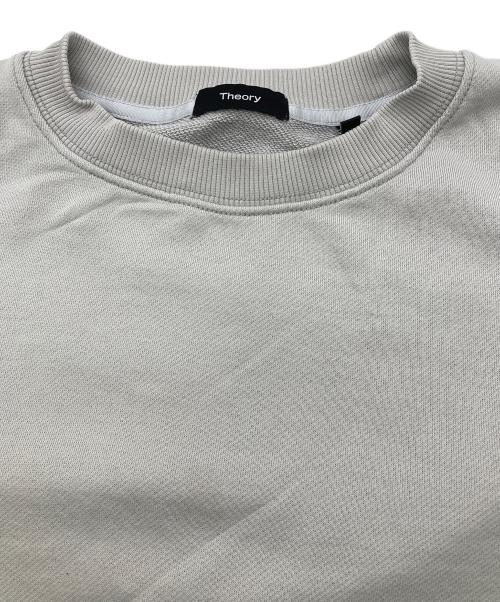theory（セオリー）theory (セオリー) クルーネックスウェット グレー サイズ:Mの古着・服飾アイテム