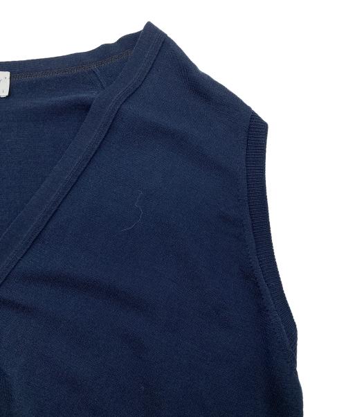 JOHN SMEDLEY（ジョンスメドレー）JOHN SMEDLEY (ジョンスメドレー) ウールベスト ネイビー サイズ:Lの古着・服飾アイテム