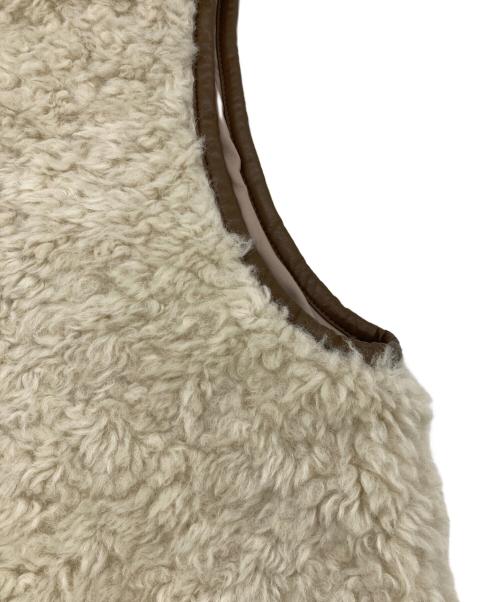 JOURNAL STANDARD relume（ジャーナルスタンダード レリューム）JOURNAL STANDARD relume (ジャーナルスタンダード レリューム) シープフェイクファージップベスト ベージュ サイズ:Fの古着・服飾アイテム