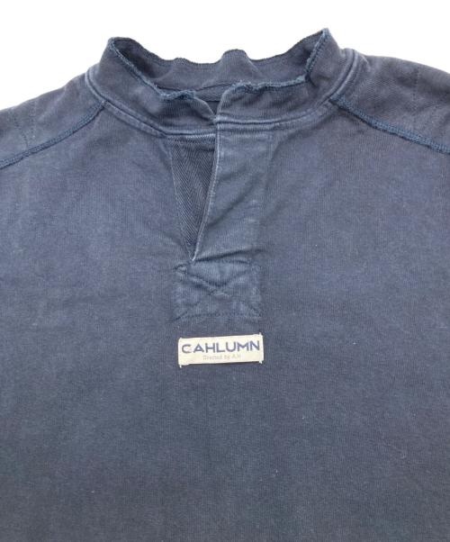 CAHLUMN（カウラム）CAHLUMN (カウラム) ロゴスウェット ネイビー サイズ:Mの古着・服飾アイテム