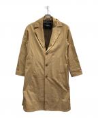 HEVOイーヴォ）の古着「ポリエステルコットン ベルテッドコート」｜ベージュ