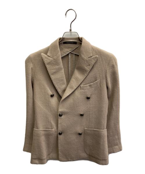 TAGLIATORE（タリアトーレ）TAGLIATORE (タリアトーレ) Ｗブレストブレザージャケット ベージュ サイズ:42の古着・服飾アイテム