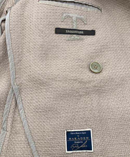 TAGLIATORE（タリアトーレ）TAGLIATORE (タリアトーレ) Ｗブレストブレザージャケット ベージュ サイズ:42の古着・服飾アイテム
