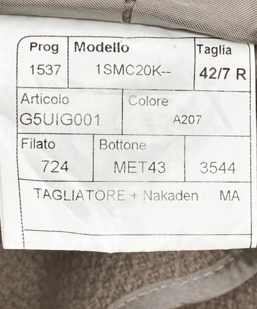 TAGLIATORE（タリアトーレ）TAGLIATORE (タリアトーレ) Ｗブレストブレザージャケット ベージュ サイズ:42の古着・服飾アイテム