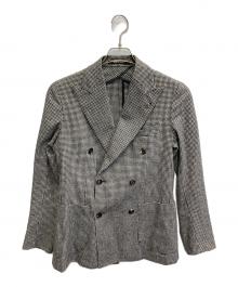 TAGLIATORE（タリアトーレ）の古着「千鳥柄 ダブルウールジャケット」｜グレー