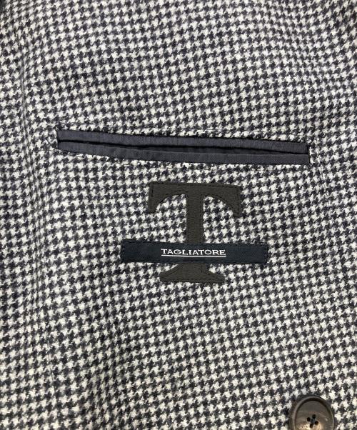 TAGLIATORE（タリアトーレ）TAGLIATORE (タリアトーレ) 千鳥柄 ダブルウールジャケット グレー サイズ:42/7Rの古着・服飾アイテム