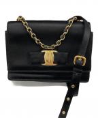 Salvatore Ferragamoサルヴァトーレ フェラガモ）の古着「ショルダーバッグ」｜ブラック