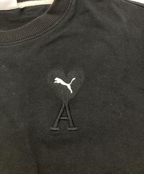 PUMA（プーマ）PUMA (プーマ) AMI Alexandre Mattiussi (アミアレクサンドルマテュッシ) Tシャツ ブラック サイズ:Mの古着・服飾アイテム