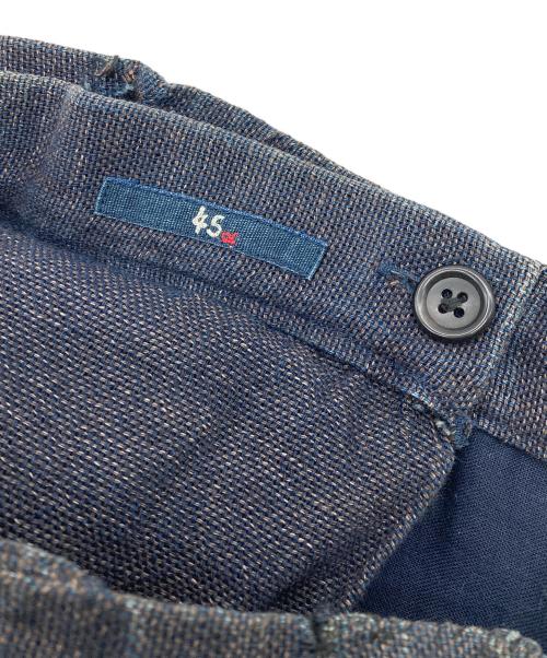 45R（フォーティファイブ・アール）45R (フォーティファイブ・アール) インディゴギマツイードロングスカート ネイビー サイズ:3の古着・服飾アイテム