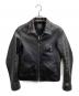 FINE CREEK LEATHERS（ファインクリークレザーズ）の古着「FCJK028 Santa Anita レザージャケット」｜ブラック