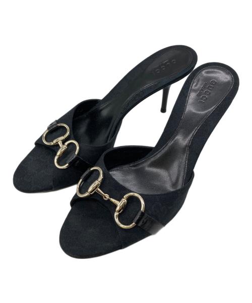 GUCCI（グッチ）GUCCI (グッチ) ビットサンダル ブラック サイズ:38の古着・服飾アイテム