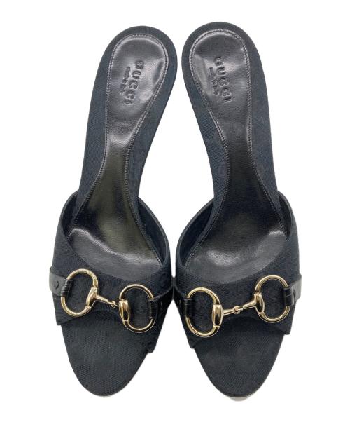 GUCCI（グッチ）GUCCI (グッチ) ビットサンダル ブラック サイズ:38の古着・服飾アイテム