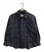 Traditional Weatherwearトラディショナルウェザーウェア）の古着「長袖シャツ」｜グリーン×ブラック