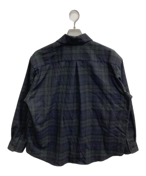 Traditional Weatherwear（トラディショナルウェザーウェア）Traditional Weatherwear (トラディショナルウェザーウェア) 長袖シャツ グリーン×ブラック サイズ:Mの古着・服飾アイテム