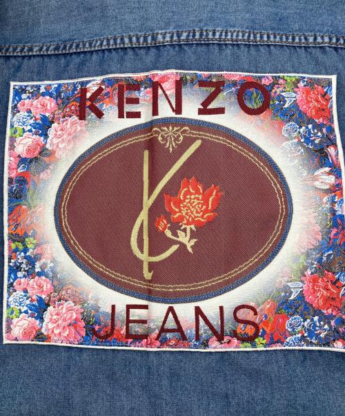 KENZO JEANS（ケンゾージーンズ）KENZO JEANS (ケンゾージーンズ) デニムジャケット ネイビー サイズ:Lの古着・服飾アイテム