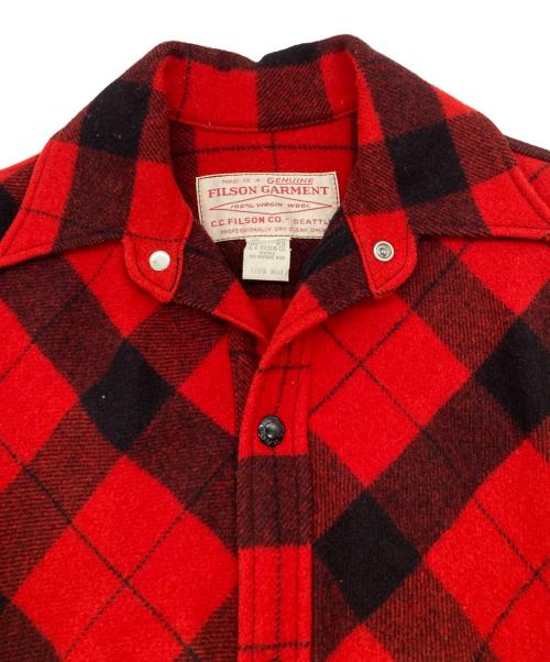 FILSON GARMENT（フィルソン ガーメント）FILSON GARMENT (フィルソン ガーメント) マッキノクルーザージャケット レッド サイズ:XSの古着・服飾アイテム