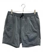 H.I.P. by SOLIDOエイチアイピーバイソリード）の古着「ナイロン 裏毛 シャーリング ショートパンツ」｜グレー