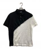 EMPORIO ARMANIエンポリオアルマーニ）の古着「ポロシャツ」｜ホワイト×ブラック
