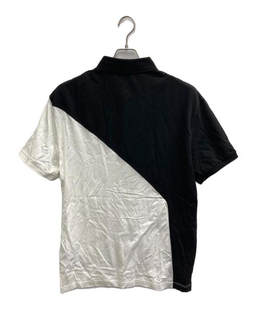 EMPORIO ARMANI（エンポリオアルマーニ）EMPORIO ARMANI (エンポリオアルマーニ) ポロシャツ ホワイト×ブラック サイズ:3XLの古着・服飾アイテム
