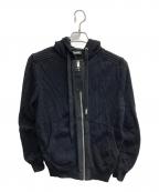 DIESELディーゼル）の古着「メッシュジップパーカー」｜ブラック