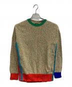 DIESELディーゼル）の古着「マルチカラーニット」｜グリーン×ブルー