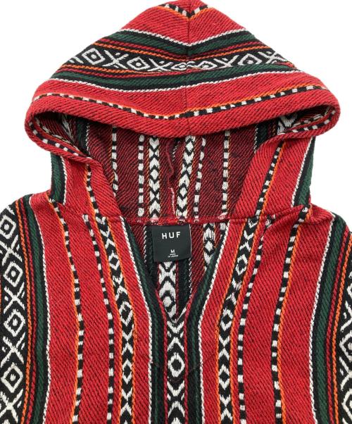 HUF（ハフ）HUF (ハフ) ノースリブメキシカンパーカー レッド サイズ:Mの古着・服飾アイテム