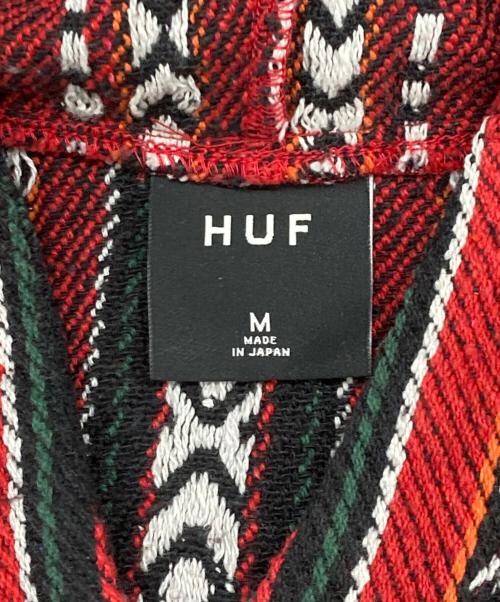 HUF（ハフ）HUF (ハフ) ノースリブメキシカンパーカー レッド サイズ:Mの古着・服飾アイテム