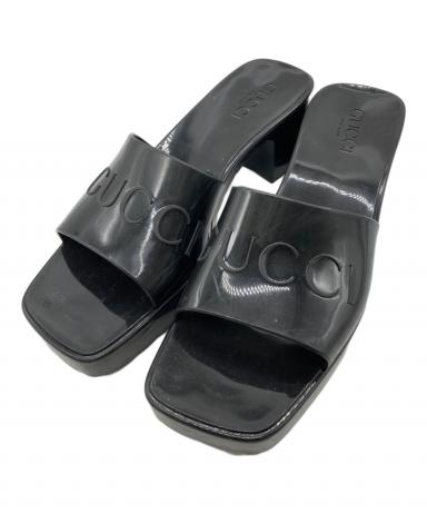 中古・古着通販】GUCCI (グッチ) ラバースライドサンダル ブラック