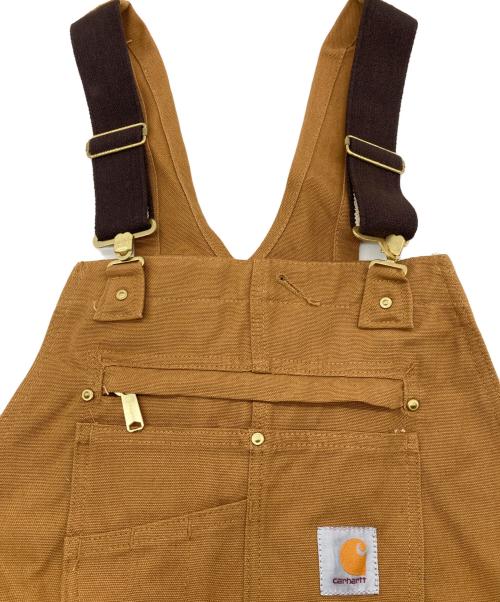 CarHartt（カーハート）CarHartt (カーハート) R01 BIB OVERALL COTTON DUCK ブラウン サイズ:40×30の古着・服飾アイテム