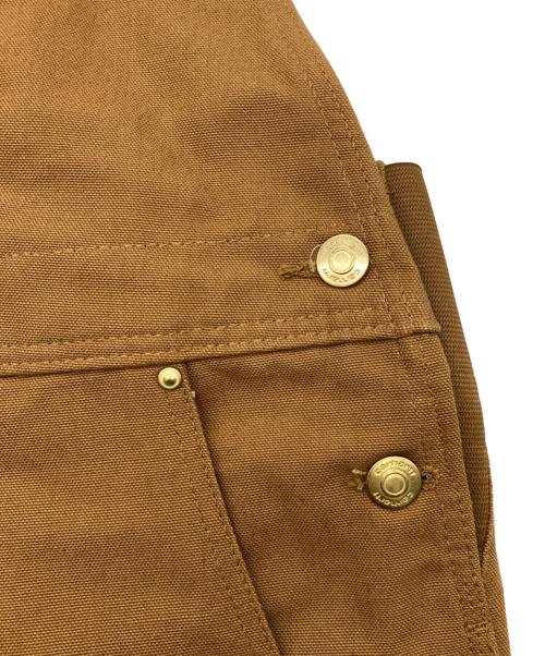 CarHartt（カーハート）CarHartt (カーハート) R01 BIB OVERALL COTTON DUCK ブラウン サイズ:40×30の古着・服飾アイテム