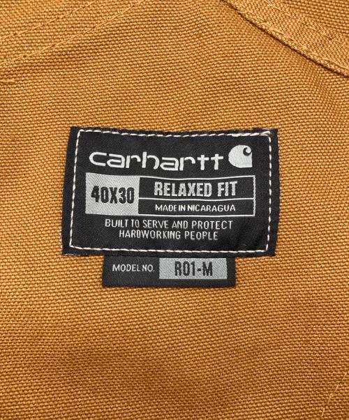 CarHartt（カーハート）CarHartt (カーハート) R01 BIB OVERALL COTTON DUCK ブラウン サイズ:40×30の古着・服飾アイテム