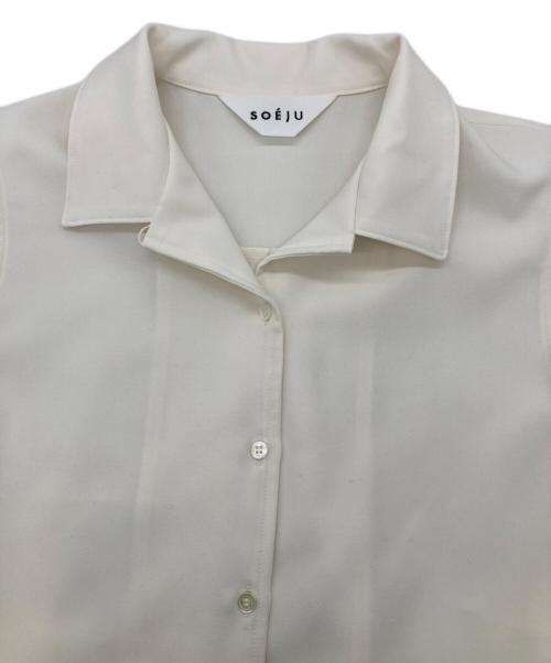 SOEJU（ソージュ）SOEJU (ソージュ) ソフトオックスノースリーブワンピース ベージュ サイズ:Sの古着・服飾アイテム
